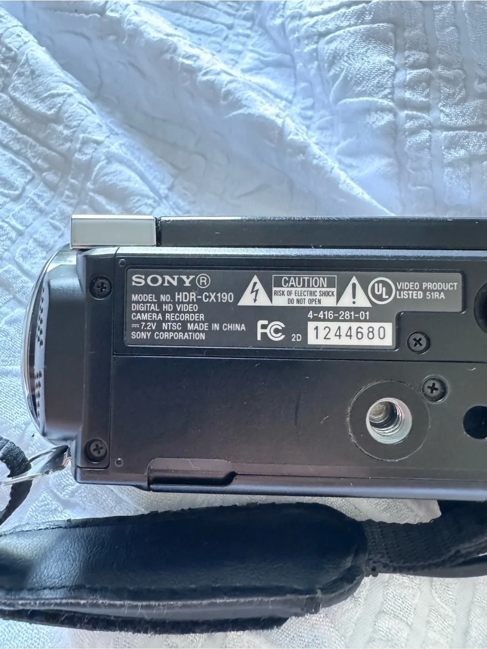 Sony Handycam HDR-CX190